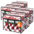 SpaceTrove Clear Clothes Storage Bags, 6 Pack Closet Organizers and Under Bed Storage Containers, Foldable Moving Bags with Zippers for Comforter, Blanket, Bedding, Duvet, PVC Packing Bags 90L - size: 90L