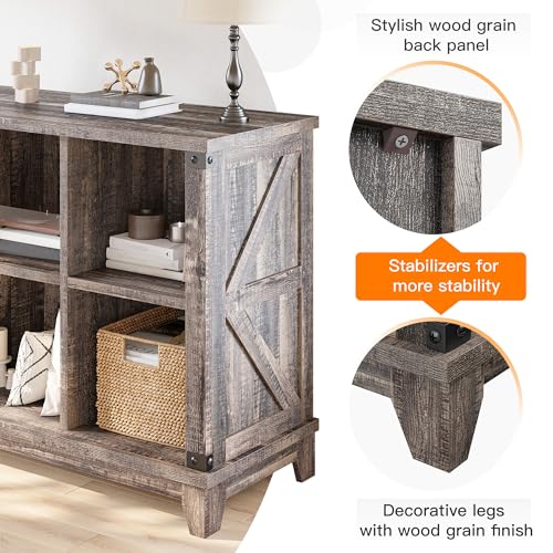 EnHomee 6 Cube Storage Organizer Bookshelf, Wood Cube Shelf Bookcase with Storage, Bookshelf for Living Room and Bedroom,Black Oak - color: Black Oak, size: 6 cube