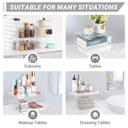 Acrylic Kitchen Cabinet Organizer Shelf, Spice Rack, Plate and Cupboard Storage Riser, Versatile Pantry Shelf, Durable Clear Countertop Organizer for Home and Kitchen(4 PCS) - size: 4 PCS