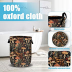 Mushroom Weed Laundry Basket, Laundry Hamper Collapsible Oxford Cloth with Handle Clothes Toy Storage Bin for Bathroom Laundry Room Bedroom 15.7 X 20 Inch - color: Mushroom Weed