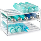 Cirhy Adjustable Water Bottle Organizer Holder for Cabinet, 3-Tier Expandable Water Bottle Storage Rack for Tumblers, Travel Mugs, and Cups – Kitchen Pantry Organization and Storage for Stanley Cups - style: Water Bottle Organizer-10”Tall