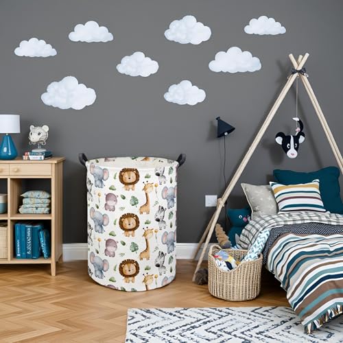 Baby Laundry Hamper Basket Baby Hamper for Nursery Boy and Girl Cute Kids Toys Storage Bin Organizer Animal Room Decor(Animal) - color: Animal