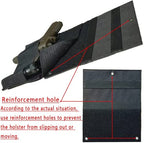 Bedside Pistol Holster, Tactical Bed Side Gun Holster, Under Mattress Handgun Holster with Flashlight Loop Holder - color: Black