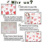 Valentines basket,Pink Heart Basket,Collapsible waterproof nursery laundry basket,Pink girls gift baskets,Valentine's Day room decor(Envelope heart) - color: Envelope heart
