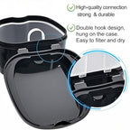 Keedolla 2 Pack Denture Bath Case Partial Denture Cup Retainer Cleaning Container, Denture Wash Container Retainer Bath Box Cup Case - Black and White - color: Black & White