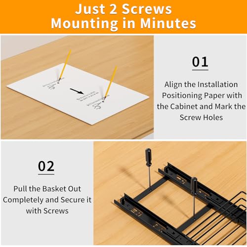 RCHYFEED Pull Out Spice Rack Organizer for Cabinet,Slide out Spice Organizer for Inside Cabinets,Heavy Duty Spice Organization for Kitchen and Pantry,Seasoning,Sauces(1-Tier,6.5" Wx10.5 Dx2.5 H) - size: 1 Tier-6.5''Wx10.5''Dx2.5''H