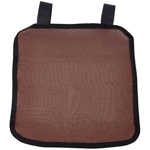 GORGECRAFT 41 * 30cm Beach Chair Hanging Bag Armrest Chair Side Organizer Cloth Bedside Caddy Organizers Bed Buk Storage Bag Wheelchair Hanging Side Pocket Bag for Tablet Cellphone Remote Control - color: Coconut Brown