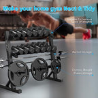 Dumbbell Rack Home Gym Adjustable Weight Rack Dumbbell Storage Rack Multi-layer Weights Stand for Dumbbells/Kettlebells/Weight Plates and Weight Bar(Rack Only)