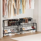 DIMJ Boot Rack 3-Tier - Black Metal Boot Storage Rack for Tall Boots Organizer Tall Boots, Multiuse Shoe Rack for Boots, Sneakers, High-Heels, Entryway, Fit for 10 Pairs, Black - size: 3-Tier 10 Pair