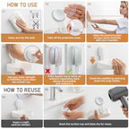 LEVERLOC Soap Holder Suction Cup for Shower, 2 Pack Bar Soap Dish Holder for Shower Wall Mounted NO-Drilling, Plastic Self Draining Removable Vacuum Suction for Bathroom Bathtub Sink - style: 2 tiers