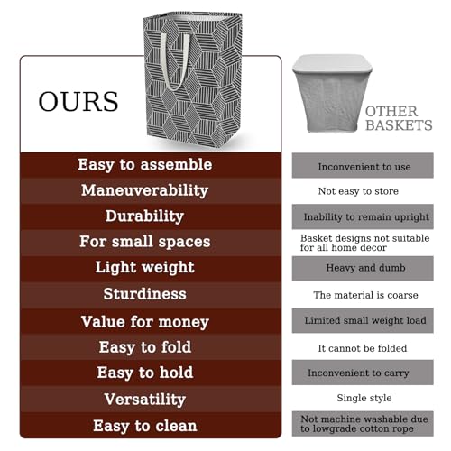 Waterproof Laundry Hamper Collapsible Laundry Basket Leather Handle Laundry Bag Large Clothes Storage Toy Organization for Bathroom Bedroom Laundryroom College Dorms (Heilingxing-001) - color: Heilingxing-001