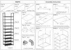 FIDUCIAL HOME 10 Tiers Shoe Rack 20-25 Pairs Sturdy Shoe Shelf