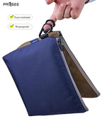 Tool Pouch Zipper Small Tool Bag Pouches Organizer Bag with Metal Carabiner, Nylon 1680D Heavy Duty for Wrenches, Screwdrivers & Office Supplies, Pack of 3, Green, Khaki, Blue, 11 Inch - color: 3 Pack, 11" Blue, 11" Khaki, 11" Green
