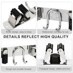 Mop Broom Holder Wall Mount, Silver Stainless Steel Tool Storage Organizer for Kitchen Garden Garage Laundry Room Bathroom and RV with 4 Slots 6 Hooks - color: Silver-1 Pack