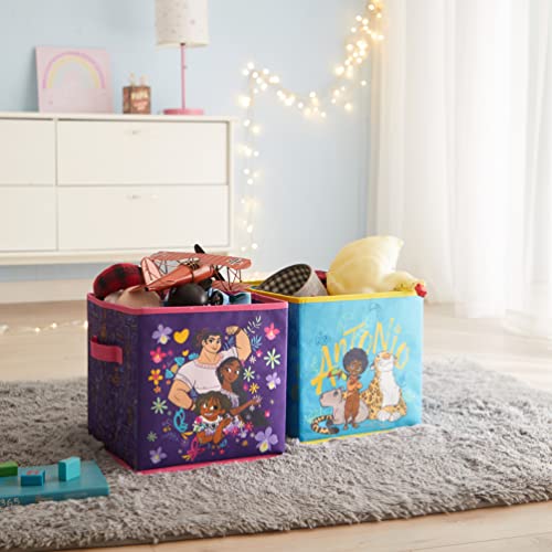 Disney Encanto Set of Two Spacious Collpasible Storage Cubes, 10"x10" - color: Encanto