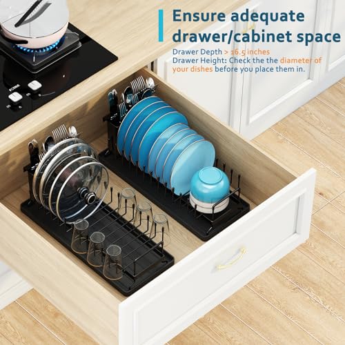 ANTOPY Small Dish Drying Rack - Compact Dish Rack for Kitchen Counter with Silicone Dish Drying Mat, Stainless Steel Dish Drainer for Kitchen Sink Cabinet, Space Saving Plate Rack Cutlery Holder - style: Counter (Small)