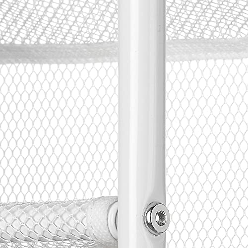 Whitmor 36 Pair Over The Door Shoe Organizer, 12 Tier Hanging Shoe Organizer, Heavy Duty Metal & Mesh Shoe Holder, Hanging Shoe Rack for Closet Organizer & Storage, 69"L x 21.7"W x 7.5"H, White - color: White, size: Shoe Rack