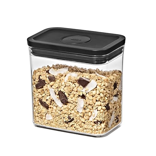 OXO Good Grips POP Container — Small Square Short — 1.7 Qt / 1.6 L — Matte Black, Organization and Storage Solution - color: Matte Black, size: 1.7 Qt