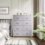 YITAHOME Dresser - color: A-light Grey, style: 8-Drawer