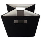 DII Poly-Cube Storage Collection Hard Sided, Collapsible Solid, Large, Black - color: Black, size: Large Square, 13x13x13"