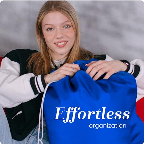 Handy Laundry Extra Large Heavy Duty Laundry Bag – 30" x 40" Durable Nylon, Locking Drawstring Closure, Machine Washable, Fits Laundry Basket, Travel & Dorm Dirty Clothes Organizer, Royal Blue - color: Royal Blue, size: 30" x 40"