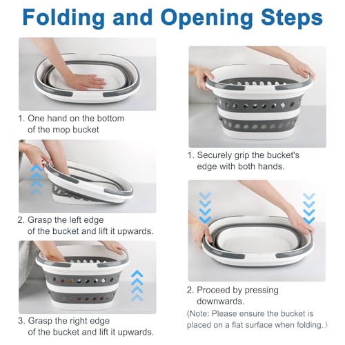 16L Collapsible Laundry Baskets with Handles, Small Laundry Hamper Plastic for Clothes Baby Kits, Pop-Up Clothes Hamper Plastic Bin Storage Basket Organizer for Dorm Room Essentials Camper Accessories - size: 16L