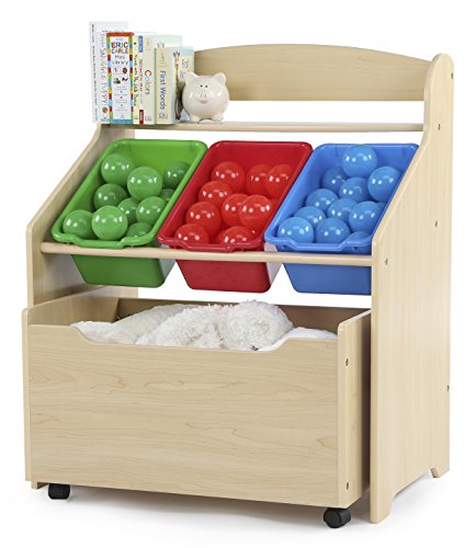 Humble Crew Kids' Store-All Unit, Natural Finish (TB816) - color: Natural Finish & Primary