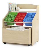 Humble Crew Kids' Store-All Unit, Natural Finish (TB816) - color: Natural Finish & Primary