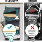 YOUDENOVA Hanging Closet Organizer and Storage, 6-Shelf Closet Hanging Storage Shelves, Grey - color: Grey