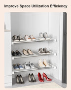 Closet Tension Shelf DIY Divider Metal Expandable Rod Adjustable Closet Shelves Organizer Scalable Layered Separators for Cabinet Storage Locker Clothes (16.5'' Wide,13.8''-23.6'' Long) - size: 13.8''-23.6'' Long