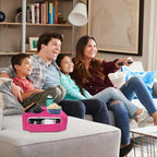 Couch Bed Cup Holder Pillow, Nisdoing 5 Hole Couch Drink Holder! Keep Drinks Hand Side and KeepTemp, Prevent Spills and Use Anywhere. Cup Holder for Couch, Bed,Camping,RV,Car,Beach.Pink - color: Pink