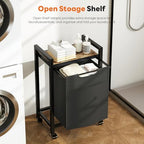 DUMOS Laundry Sorter, 18.3Gal (69L) Capacity Rolling Laundry Basket with Pull-Out Removable Bags & Movable Wheels,Clothes Separator Hamper Cart for Laundry Room, Bathroom and Bedroom Organizer - size: 1 × 18.3 Gal (69L)