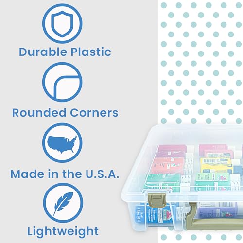 ArtBin Super Satchel 1 Compartment Box Clear Craft Organizer Storage Case - color: Gold, size: 1 Pack