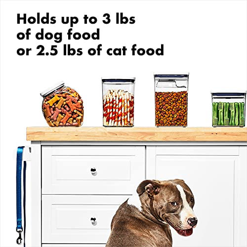 OXO Good Grips Pet POP Container – 3.3 Qt/3.1 L |Ideal for up to 3lbs of Dog Food or 2.5lbs of Cat Food | Airtight Dog and Cat Food Storage Container | BPA Free - size: Pet POP 3.3 Qt