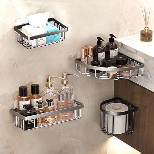 9-Pack Shower Caddy Adhesive Replacement, Transparent Adhesive Hooks Stickers, Strong Hook Strip for Shower Caddy Basket Shelf, Soap Holder, Bathroom Storage Corner Shelves, Kitchen Racks - color: Transparent-9Pack 2 Hook