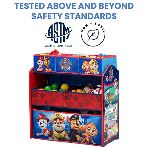 Delta Children Design & Store 6 Bin Toy Storage Organizer, Nick Jr. PAW Patrol - color: Paw Patrol Rescue Pups