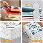 Accenter Tshirt Organizer for Clothes Storage, Stackable Closet Organizer with Easy Access, Shirt Folder Board, Sturdy and Durable, Clothes Folder 10-Pack - style: 10-Piece Set