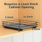 BOIVSHI Pull Out Spice Rack Organizer for Cabinet, Heavy Duty Slide Out Spice Rack Organizer for Kitchen Cabinets and Pantry, Fits Spices, Sauces, Canned Food (8.5''Wx10.5''Dx2.5''H) - size: 1 Tier,8.5''Wx10.5''Dx2.5''Hspices rack,