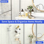 AITEE Acrylic Bathroom Organizer Shower Caddy, Clear Shampoo Holder Wall Mounted with Suction Cup, No Drilling and Rustproof, Sturdy and Durable - One Shelf - style: One Shelf