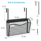 BOHDK Wall File Organizer, Mesh Hanging File Organizer, Home Office Organization and Storage, 1 Pockets Document Magazine Rack - size: 1 Pack