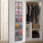 Behind Door Hanging Kids Shoes Organizer Closet Shoe Organizer Shoe Rack with 12 Mesh Pockets (12 Pockets) - color: 12 Pockets