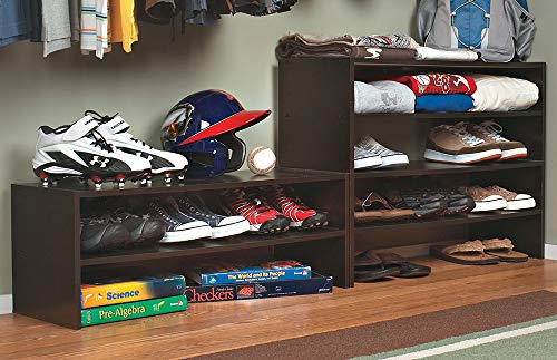 ClosetMaid 8923 Stackable 31-Inch Wide Horizontal Organizer, Espresso - color: Espresso, size: 31 inch