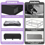 Babenest 2-Pack Under Bed Storage Organizer with Clear Zippered Lid, Foldable Rolling Underbed Drawers on 6 Wheels, Space Saving Clothes, Shoes, Toy Storage for Bedroom, Dorm, Closet - size: 2 Pack