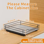 RCHYFEED Pull Out Spice Rack Organizer for Cabinet,Slide out Spice Organizer for Inside Cabinets,Heavy Duty Spice Organization for Kitchen and Pantry,Seasoning,Sauces(1-Tier,8.5" Wx10.5 Dx2.5 H) - size: 1 Tier-8.5''Wx10.5''Dx2.5''H