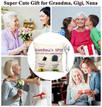ZUYUROU Grandma Gifts, 2-Pocket Grandma’s Spot Throw Pillow Covers 18x18 Inch + Engraved Spoon, Birthday Christmas hanksgiving Day Gifts for Grandma Mom Gigi Nana Mimi - color: Grandma