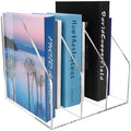 Acrylic Paper Tray Stackable Letter Organizers, Clear Paper Desk Organizer, 3-Tier, Desk A4 File Holder for Office Document Desktop File - style: Vertical-1Pack