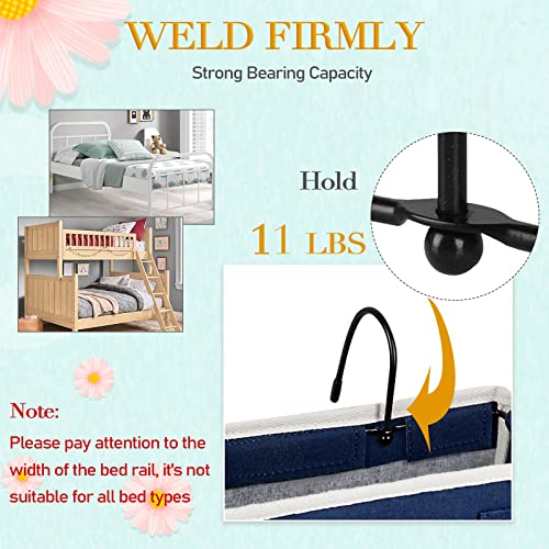 Bedside Storage Caddy/Bedside Hanging Storage Bag for Headboards Bunk Beds Dorm Rooms Book Phone Magazine Holder (Navy Blue) - color: Navy Blue