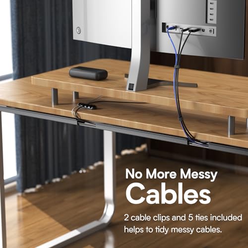 Delamu 4 Pack Cord Organizers for Desks, 62.8in Cable Organizer Cable Management Under Desk, Self Adhesive Wire Management Raceway, Desk Organizers and Accessories for Office&Home Organization, Black - color: Black, size: 62.8in L*2in W*1in H