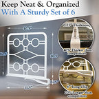 Premium Set of 6 Shelf Dividers - Closet Organizer for Clutter-Free Spaces with Easy-Clip Attachment - Ideal for Kitchen, Bathroom, Office, and Laundry Room Shelves
