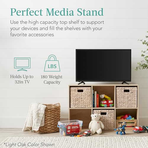 Best Choice Products Kids Bookcase 6-Cube Storage Organizer, 11in Shelf Opening, Bookshelf, Toy Storage, Customizable w/ 3 Removable Back Panels – Sage - color: Sage, size: 6-Cube, 11in Shelf Opening